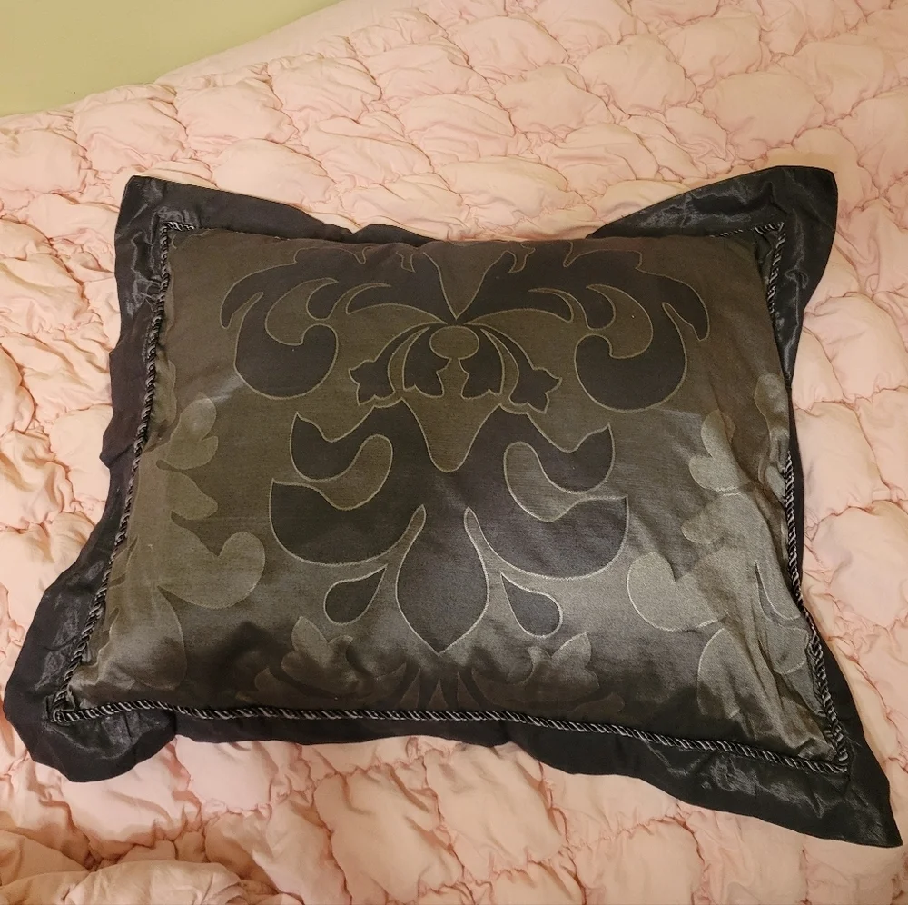 Lenox Decorative Pillow Cover Brown Bedding Cotton Bllend Satin 19